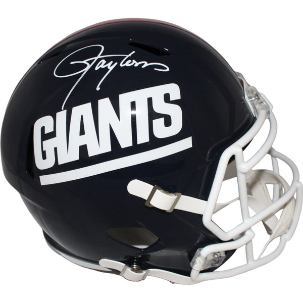 Lawrence Taylor Autographed New York Giants F/S TB Helmet Beckett Witness 51139