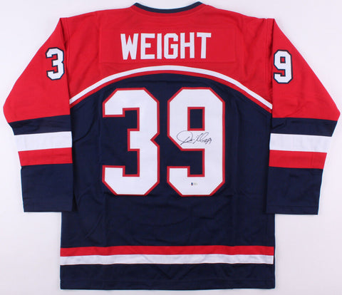 Doug Weight Signed Team USA Jersey (Beckett COA) Playing career 1991-2010