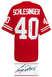Cory Schlesinger Signed Red Custom College Football Jersey - (SCHWARTZ COA)