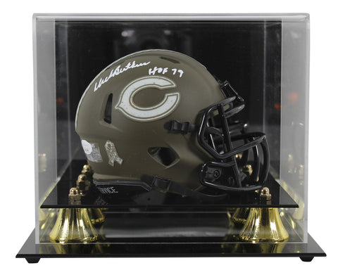Bears Dick Butkus "HOF 79" Signed STS Speed Mini Helmet w/ Case JSA Witness