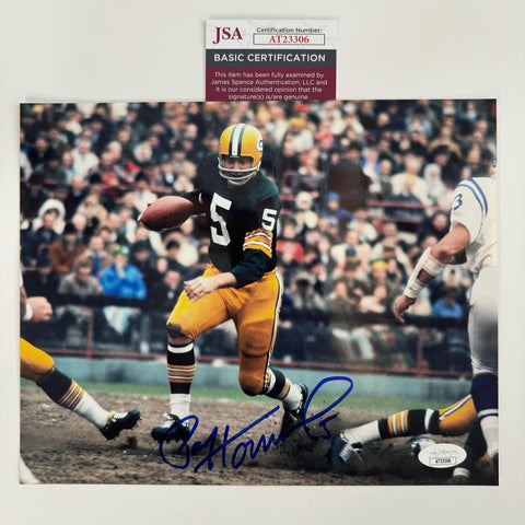 Autographed/Signed Paul Hornung Green Bay Packers 8x10 Football Photo JSA COA