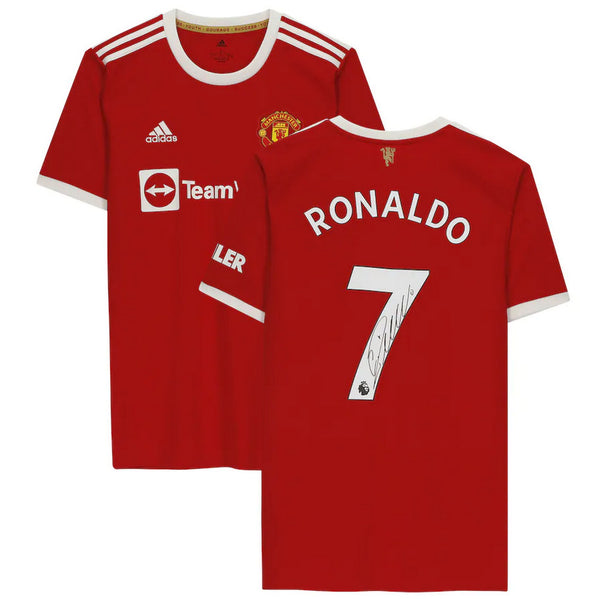 Cristiano Ronaldo Signed Manchester United 2021 jersey Mint Autograph Fanatics