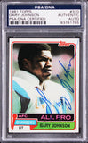 Chargers Gary Johnson Authentic Signed 1981 Topps #370 Card PSA/DNA Slabbed