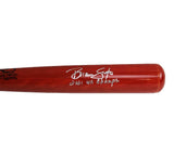 Brian Snitker Signed Atlanta Braves Rawlings Red MLB Bat With WS Champs" Insc