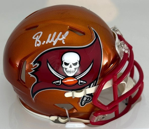 Buccaneers QB BAKER MAYFIELD Signed Riddell FLASH Speed Mini Helmet AUTO - BAS