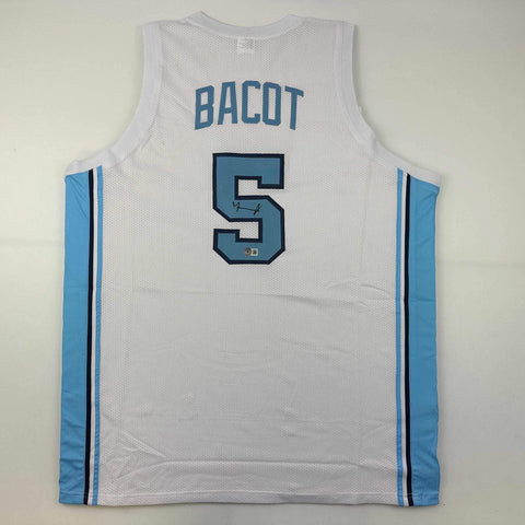 Autographed/Signed Armando Bacot UNC North Carolina White Jersey Beckett BAS COA