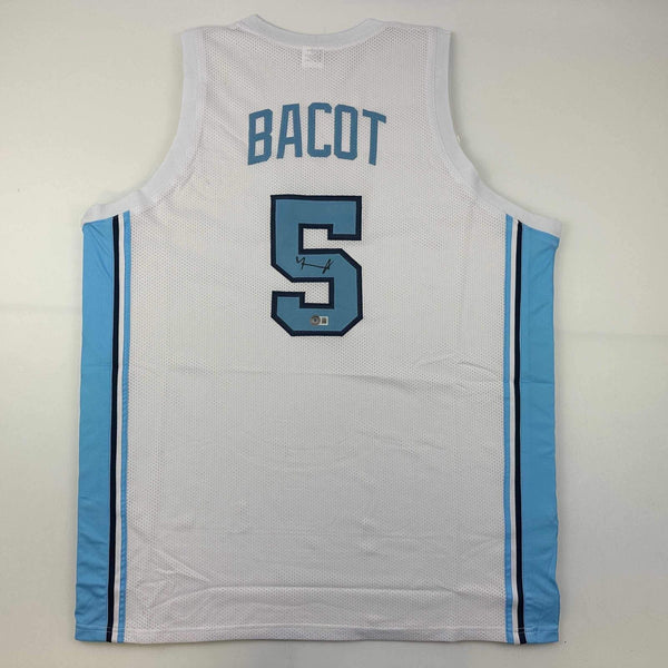 Autographed/Signed Armando Bacot UNC North Carolina White Jersey Beckett BAS COA