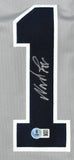 Wade Boggs Autographed Grey Pro Style Jersey - Beckett W Hologram *Silver