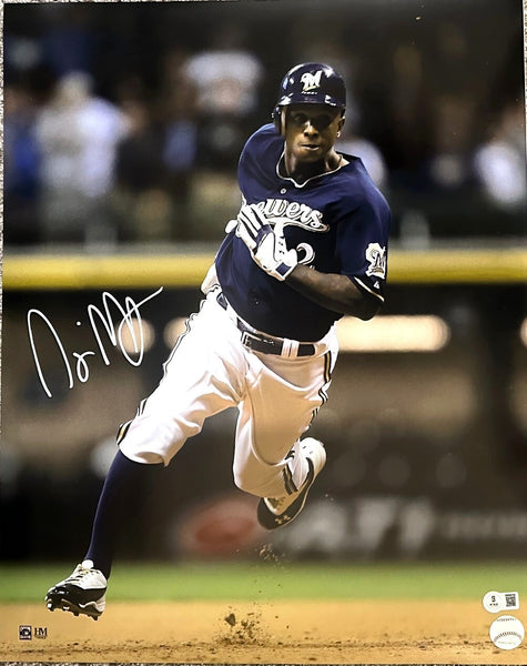 Milw Brewers Outfielder NYJER MORGAN Signed 16x20 Photo #4 AUTO - BAS