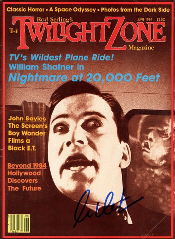 William Shatner Autographed June 1984 Twighlight Zone Magazine Beckett 47680