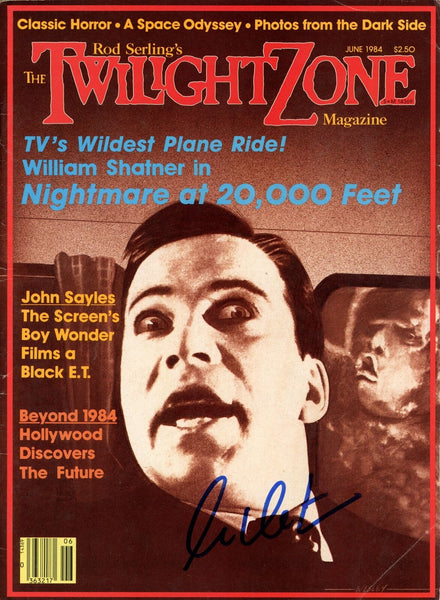 William Shatner Autographed June 1984 Twighlight Zone Magazine Beckett 47680