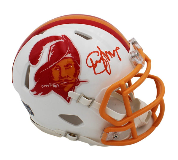 Steve Young Signed Tampa Bay Buccaneers Speed Throwback White NFL Mini Helmet