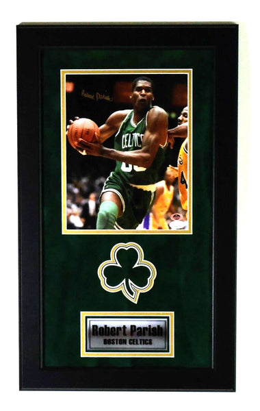 Robert Parish Autographed 8x10 Framed Photo -- Boston Celtics | JSA COA