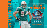 Zach Thomas Signed Miami Dolphins Jersey Inscribed HOF 2023 (Beckett) Linebacker