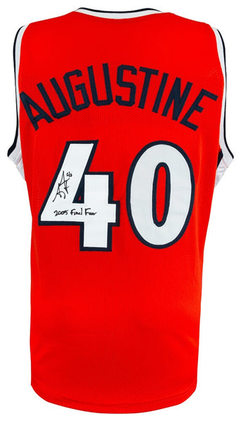 James Augustine Signed Orange Custom College Basketball Jersey w/INSC - (SS COA)