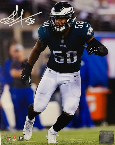 Philadelphia Eagles SB Champ JORDAN HICKS Signed 8x10 photo #1 AUTO -