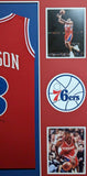 FRAMED PHILADELPHIA 76ERS ALLEN IVERSON AUTOGRAPHED SIGNED JERSEY JSA COA