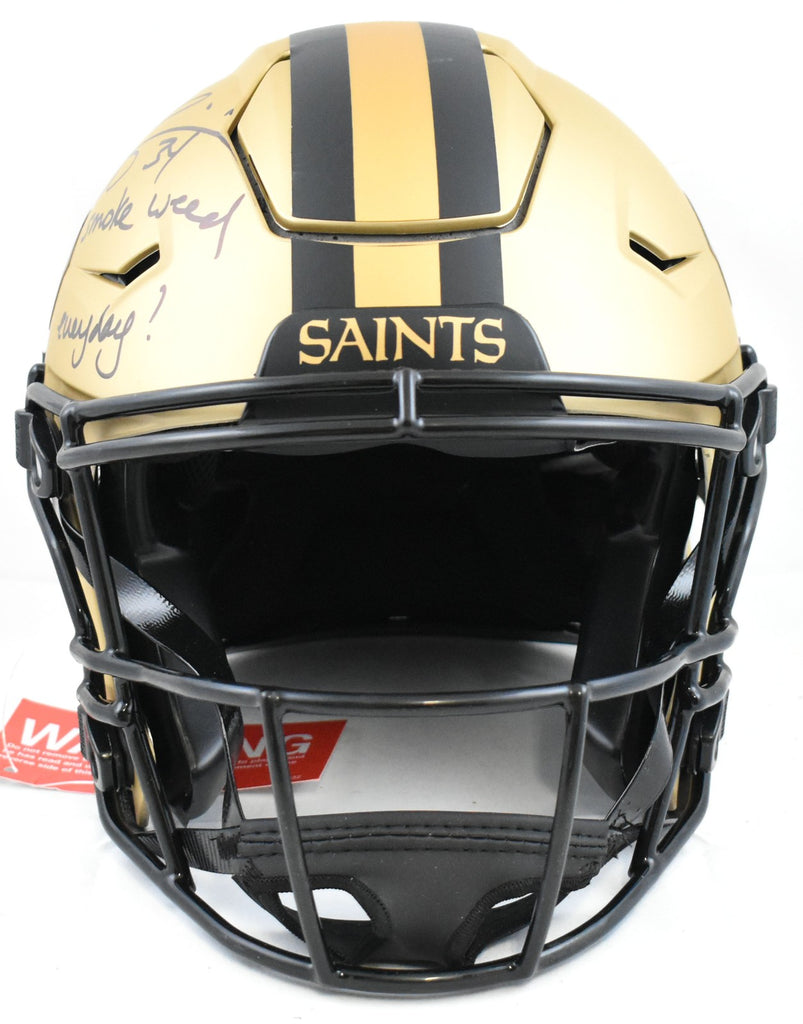 Ricky Williams Signed Saints F/S Rave SpeedFlex Helmet SWED - Beckett ...