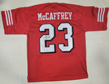 CHRISTIAN MCCAFFREY AUTOGRAPHED SIGNED PRO STYLE XL CUSTOM JERSEY BECKETT HOLO