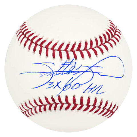 Sammy Sosa Signed Rawlings Official MLB Baseball w/3x 60 HR's -(SCHWARTZ COA)