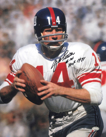 YA Y.A. Tittle Autographed Signed 11x14 Photo New York Giants MCS Holo #64169