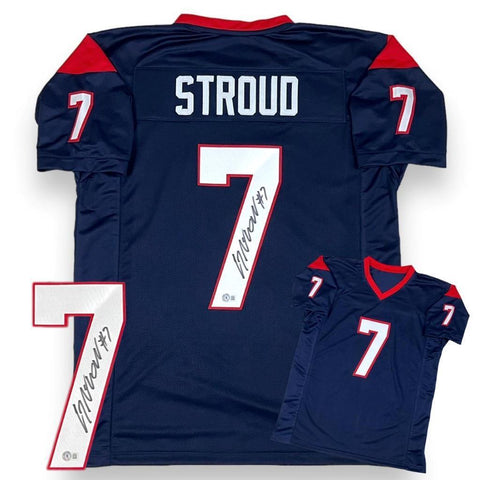 CJ Stroud Autographed SIGNED Jersey - Navy - Beckett Authenticated