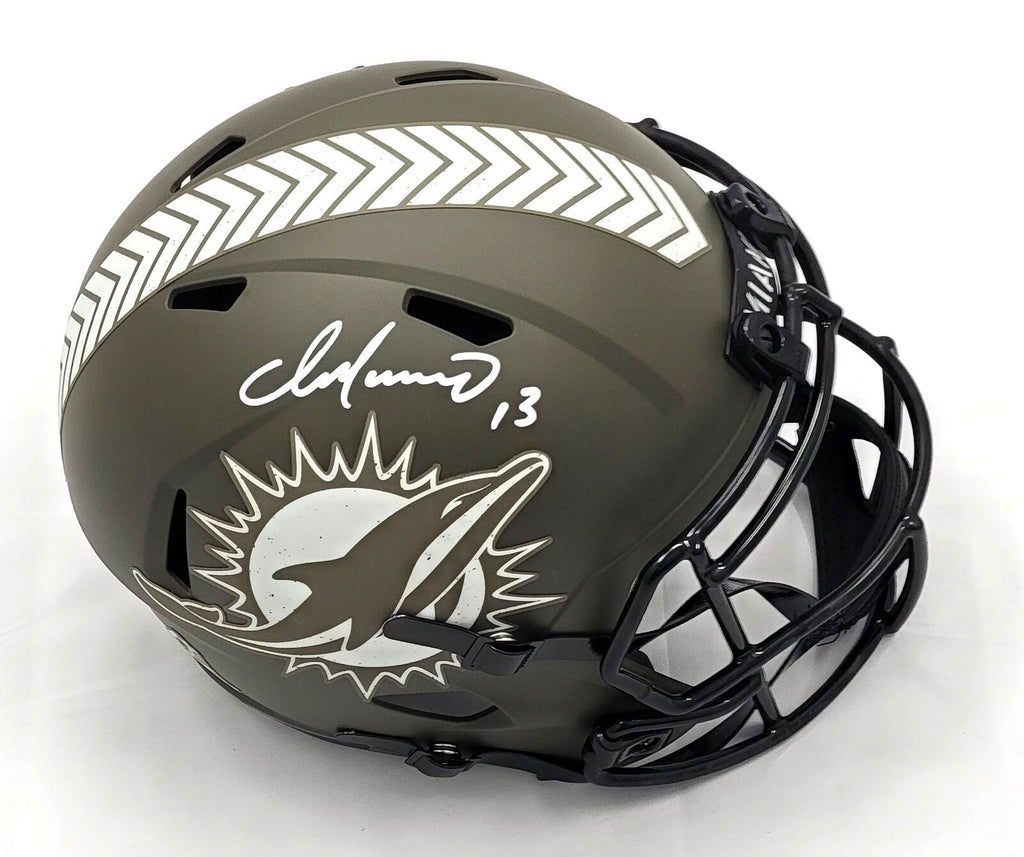 Dan Marino Signed Dolphins Riddell Salute To Service Speed Authentic H ...