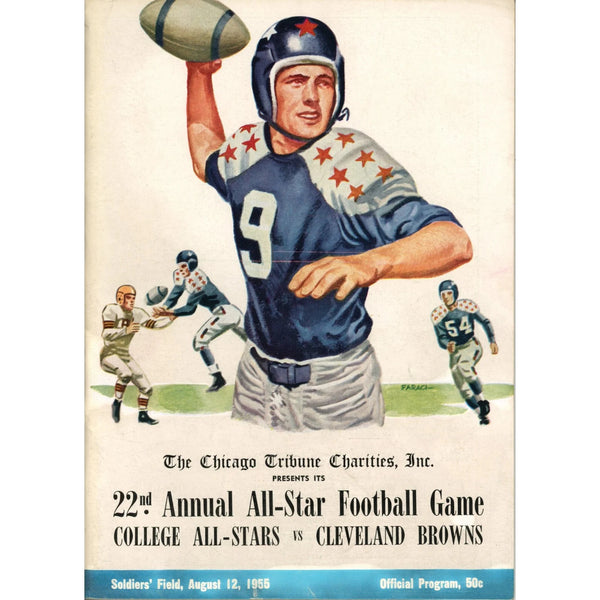 Unautographed Magazine 22nd College Allstars vs Browns 1955 Program 58463