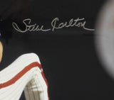 Steve Carlton Signed Philadelphia Phillies Framed 16x20 MLB Pitching Photo