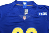 RAMS AARON DONALD AUTOGRAPHED BLUE NIKE ON FIELD JERSEY SIZE L BECKETT 241360