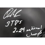 Quinshon Judkins Autographed\ Ohio State Buckeyes Pro Helmet 2 Ins Beckett 49643