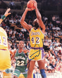 James Worthy Autographed 8x10 Photo Los Angeles Lakers Beckett BAS QR #BS30138
