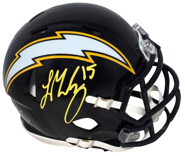 LADD McCONKEY SIGNED LOS ANGELES CHARGERS NAVY SPEED MINI HELMET BECKETT