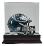 Devonta Smith Signed Eagles Mini Speed Helmet Fanatics w/ Super Bowl 59 LIX Case