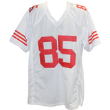 George Kittle Autographed/Signed Pro Style XL White Jersey Beckett Witness 49875