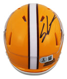 Arizona State Sam Leavitt Authentic Signed Gold Speed Mini Helmet BAS Witnessed