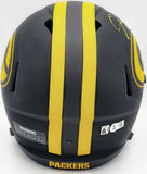 JOSH JACOBS AUTOGRAPHED PACKERS ECLIPSE BLACK FULL SIZE HELMET BECKETT 230216