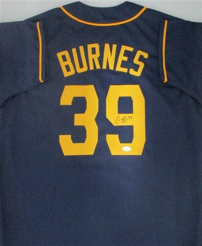 Brewers CY Young CORBIN BURNES Signed Custom Replica Navy Jersey AUTO - JSA