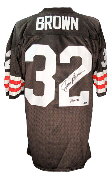 Jim Brown HOF Signed/Inscribed Cleveland Browns Jersey PSA/DNA Steiner 200887