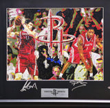 Yao Ming & Tracy McGrady Autographed Framed Photo UDA Holo & Beckett