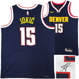 NUGGETS NIKOLA JOKIC AUTOGRAPHED SWINGMAN ICON EDITION JERSEY SIZE 48 JSA 221497