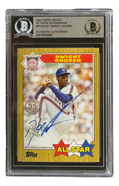 Doc Gooden Signed 2022 Topps #87ASA-DG New York Mets Trading Card BAS