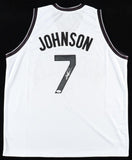 Joe Johnson Signed Brooklyn Nets Jersey (JSA COA) 2001 1st Rnd Pick 10th Overall