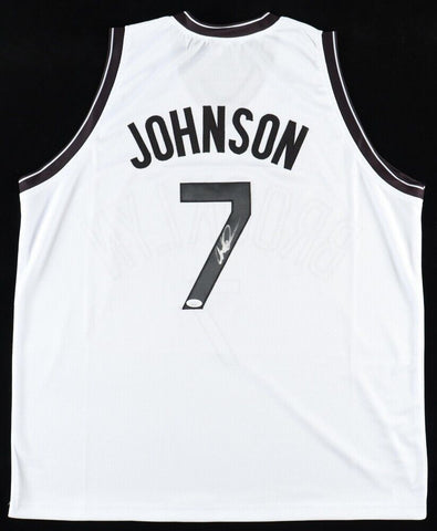 Joe Johnson Signed Brooklyn Nets Jersey (JSA COA) 2001 1st Rnd Pick 10th Overall