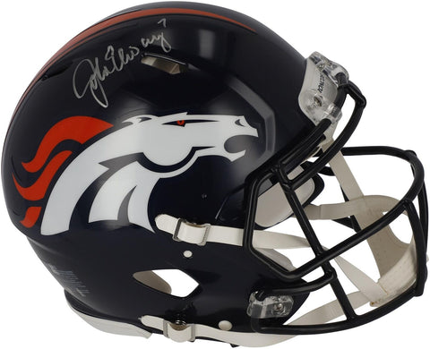 John Elway Denver Broncos Autographed Riddell Speed Authentic Helmet