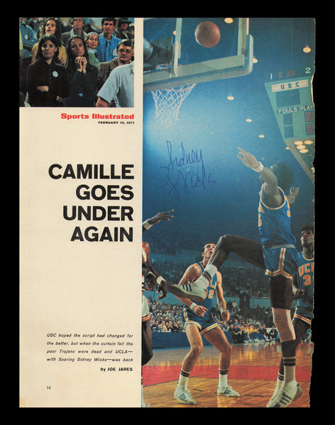 Sidney Wicks Autographed Signed 8x11 Magazine Photo UCLA SKU #238089