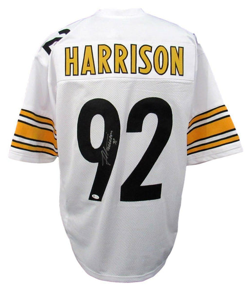 James Harrison Signed/Auto Steelers White Custom Jersey Beckett 155753