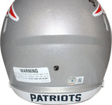 Tedy Bruschi Signed New England Patriots F/S Helmet Insc. Beckett 40855