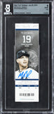 Red Sox Mookie Betts Signed 6/29/14 MLB Debut Ticket NM-MT 8 Auto 10 BAS Slabbed