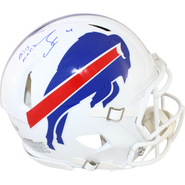 James Cook Signed Buffalo Bills Autographed Authentic Helmet Mafia Beckett 51153